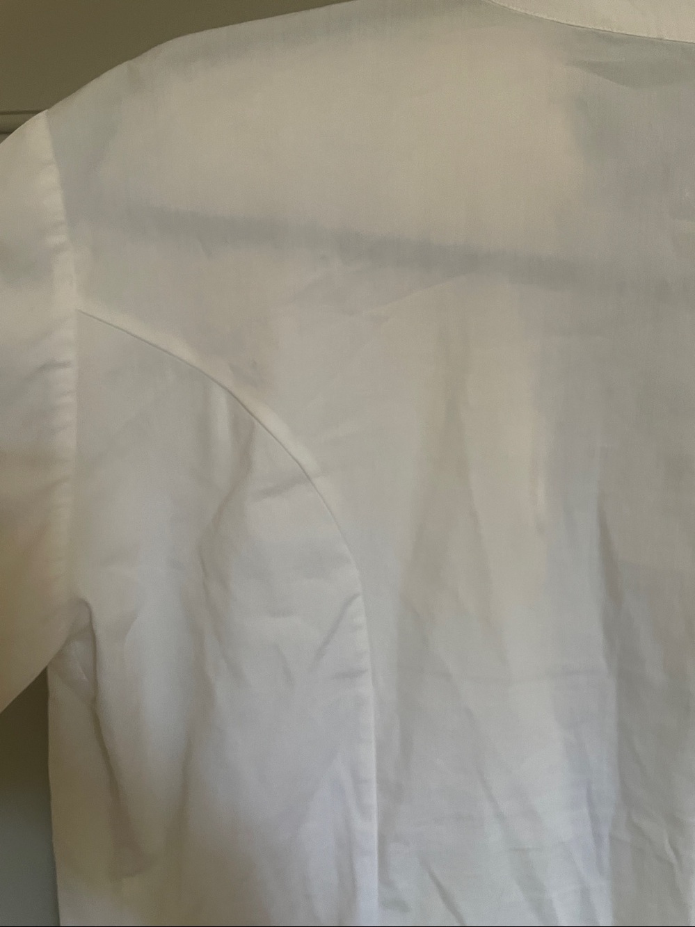 Vintage Maria DI Ripabianca White Ruffle-Front Dress Shirt - Picture 7 of 9